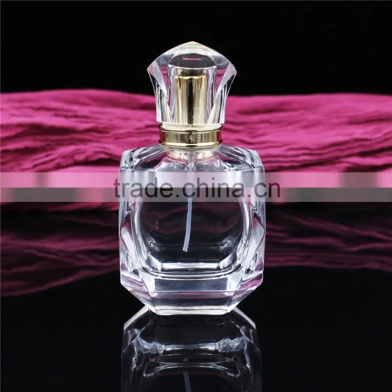 2016 new design 100ml diamond glass spray perfume bottles