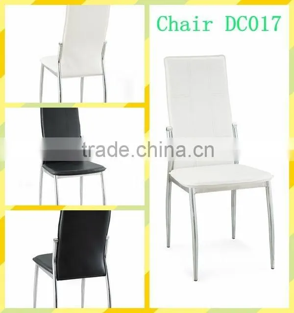 2016 morden glass top 4 seaters dining tables with pvc chairs