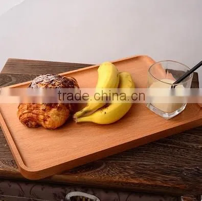 wholesale simple wood square plate for food