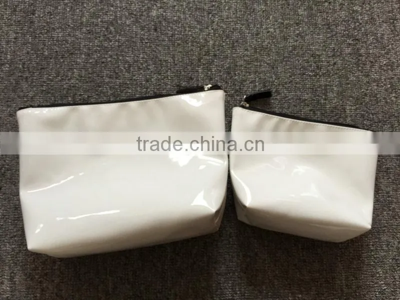 customized LOGO printed recycled PU leather cosmetic bag