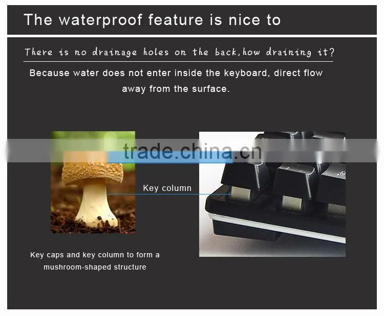 Adjustable backlit gaming keyboard_professional half mechanical keyboard