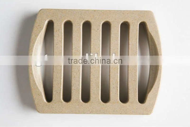 2015 Christmas natural rice husk biodegradable soap dish