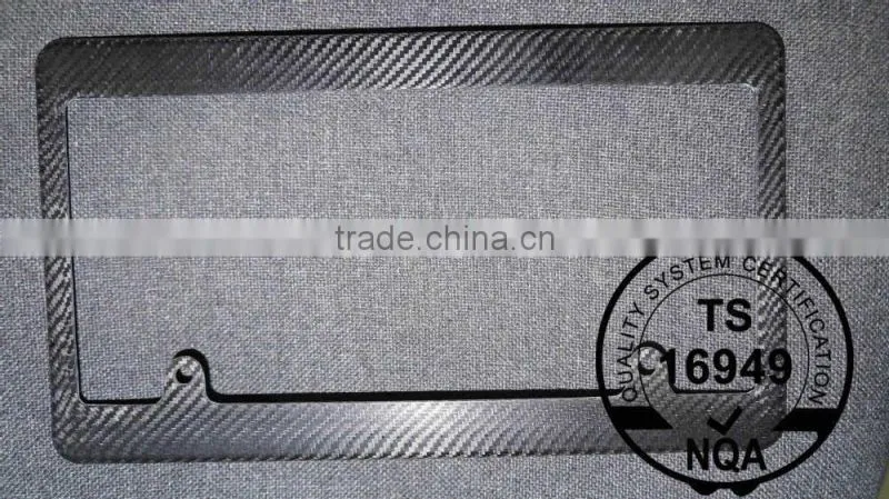 UNIVISAL CARBON FIBER license plate frame for USA