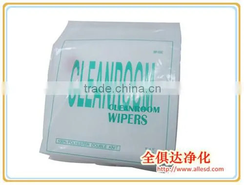 Straight knit White Cleanroom 100% Polyester Dust Free Wiper