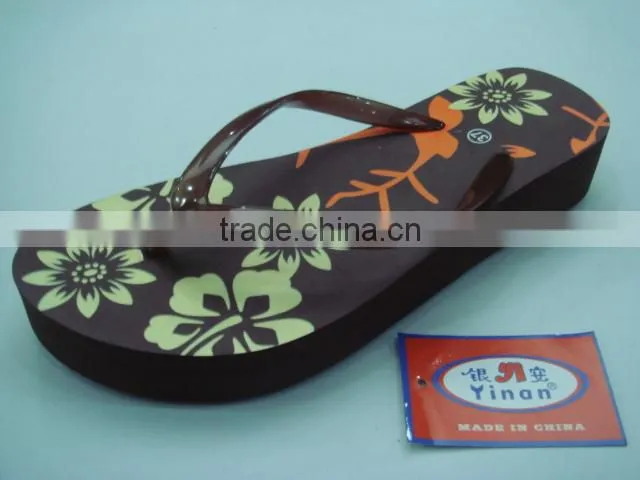 663 LOULUEN Custom EVA Slipper Women Wedge Heel Slippers High Heel Slippers