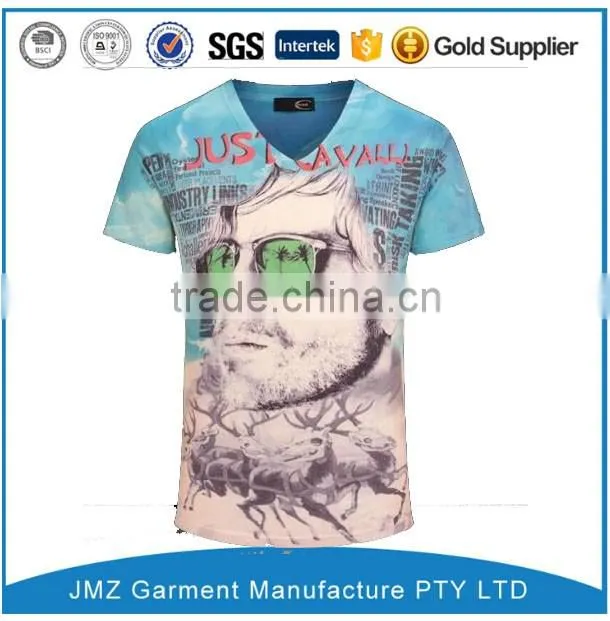 heat transfer t-shirt men clothing manufacturers custom t-shirt