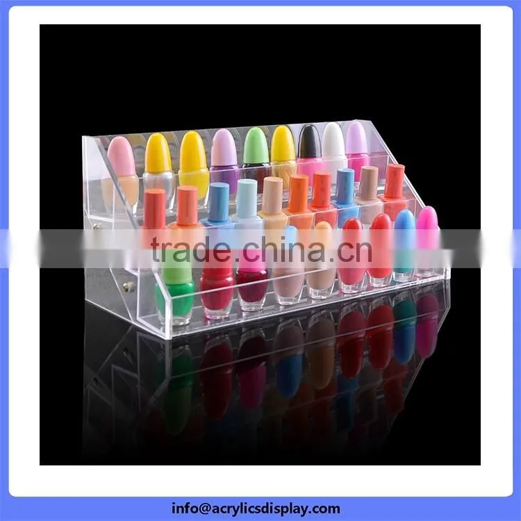 Cheap price custom hot sale promotion nice acrylic nail polish display shelf