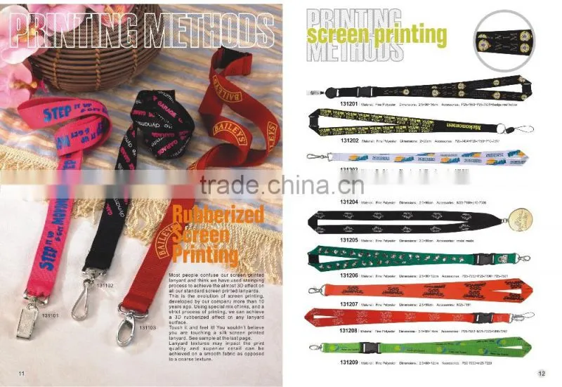 polyester custom lanyard with low minimum quantity