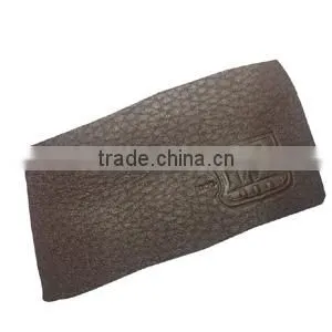 fake PU leather clothing patch label