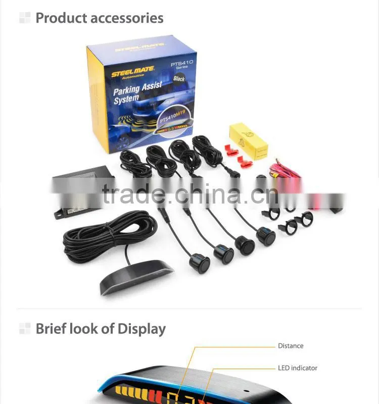 Steelmate PTS410M19 parking sensor, reverse parking sensors, parking assist system