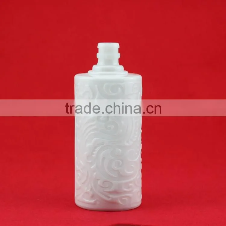 New design engarve ceramic bottles printing ceramic bottles 500ml opal bottles