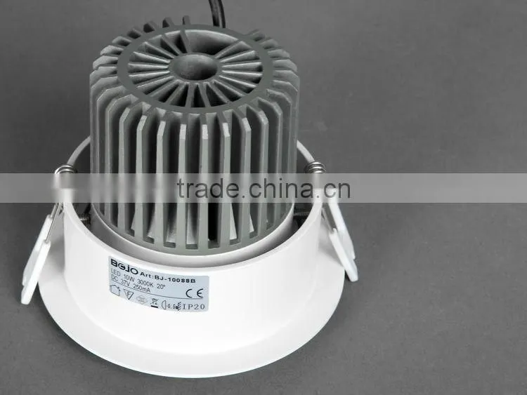 10W high lumens led downlight with pig mouth