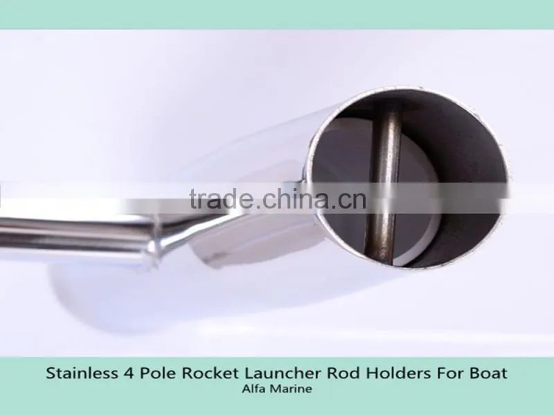 Stainless 4 Pole Rocket Launcher Rod Holders For Boat