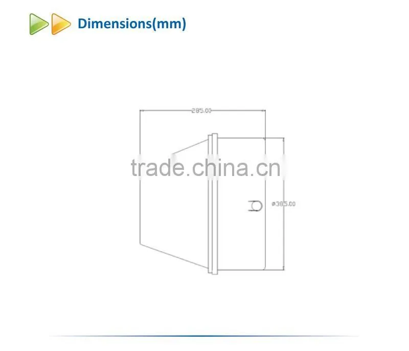 Cone UL garage Ceiling Lamp 75W