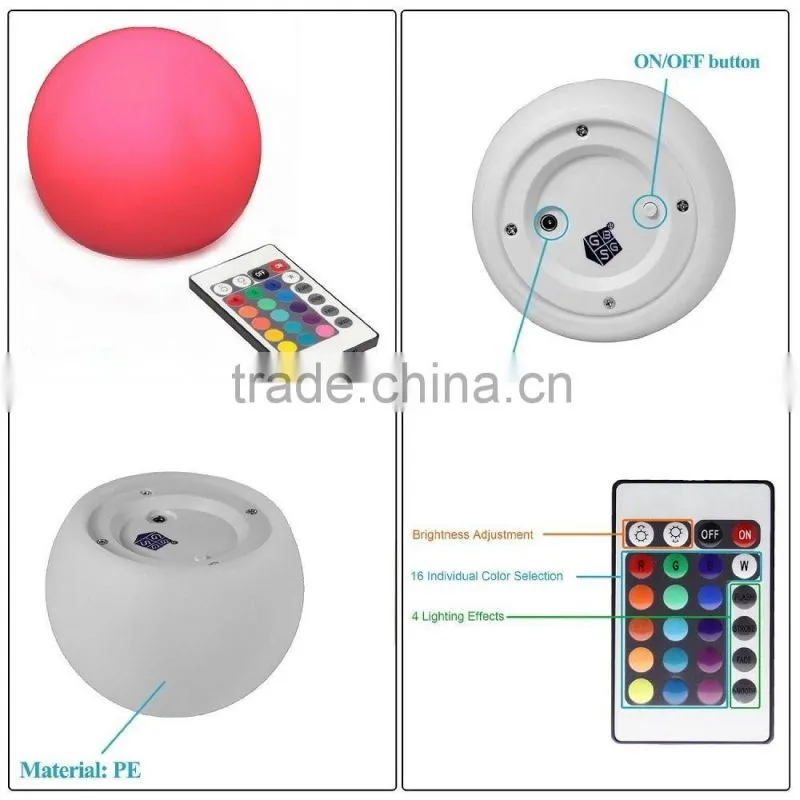 Hot Sale Magic LED Ball /PE Material Rotational Moulding Floating Ball Waterproof Ball with ROHS CE