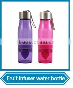 Transparent 700ml sport plastic tea water bottle