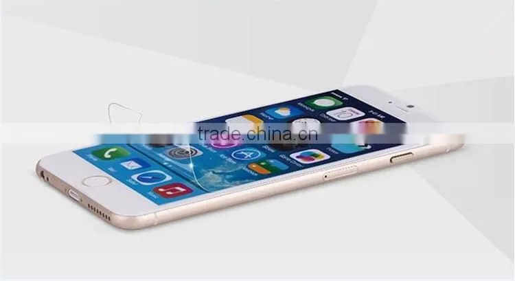 Bare film with packing import anti scratch high definitione tempered glass screen protector for iphone 6 plus