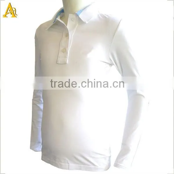 polo neck long sleeve t-shirt