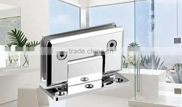 90 degree square double side glass clamp glass bathroom shower panel hinge
