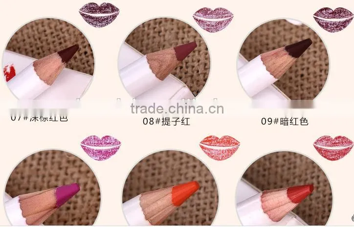 Menow P14002 Waterproof Lip Liner Pencil Women's Professional Long Lasting Lipliner 12pcs/set