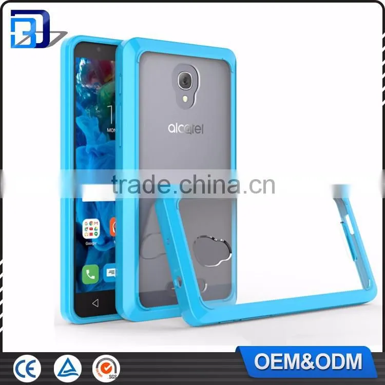 Hot! Acrylic TPU Ultra Thin Clear Transparent Plastic Cases Cover For Alcatel Fierce 4 Phone Accessories Mobile