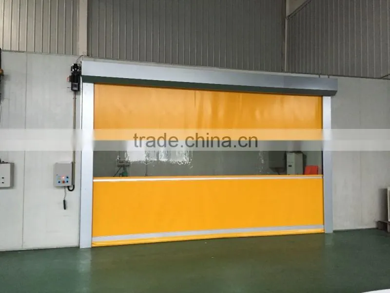 High Speed Door Type and high-density polyester fiber and Aluminum Door Material fast door