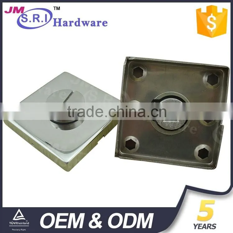 Hot sale square shape stainless steel thumb turn lock , toilet door indicator lock