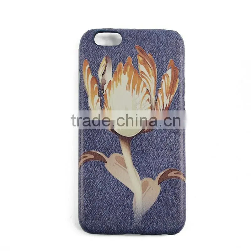 2016 Hot Sale Single PC case Simple and Printing Style PU Leather Case for iphone6 with so many design and support own Design