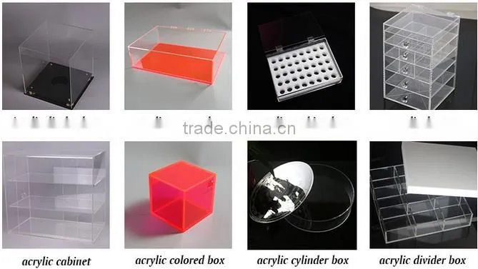 manufacture customized stackable colorful acrylic luxury serving tray wholesale price, high quality