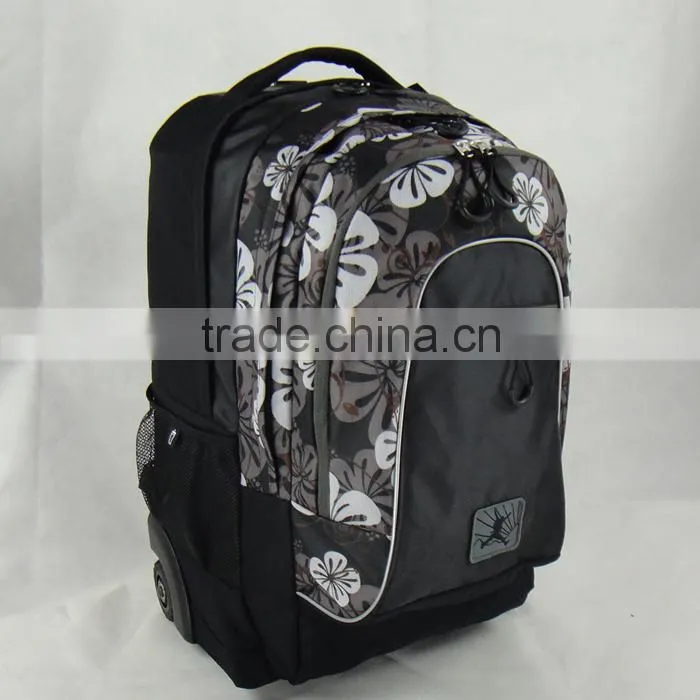 Produce Polyester Trolley Backpack With Wheels