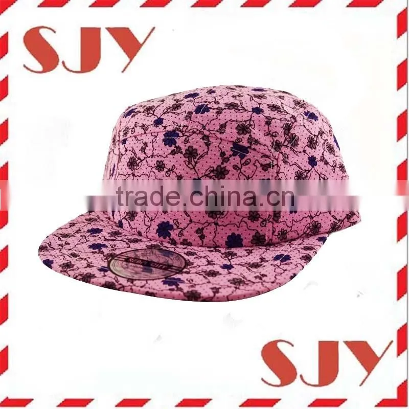 Heat transfer galaxy flower custom all over print 5 panel hats