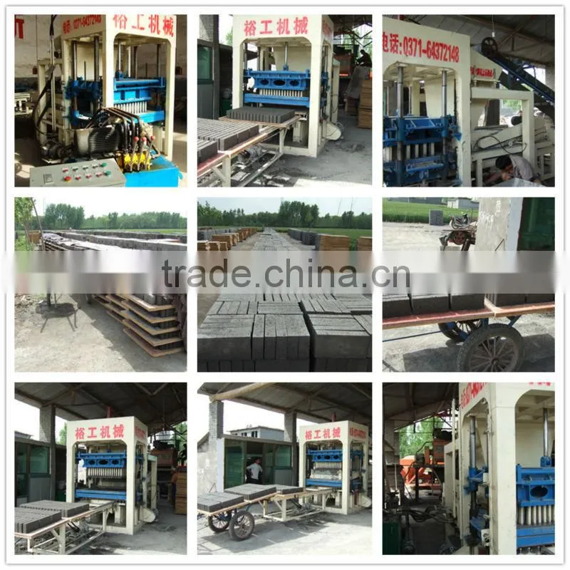high performance QT6/8/ 10-15 hydraform cement brick making machine