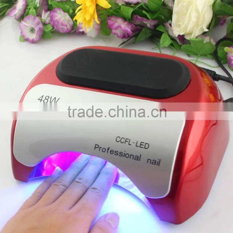 48w nail light finger uv led gel lamp nail dryer uv lamp nail ccfl