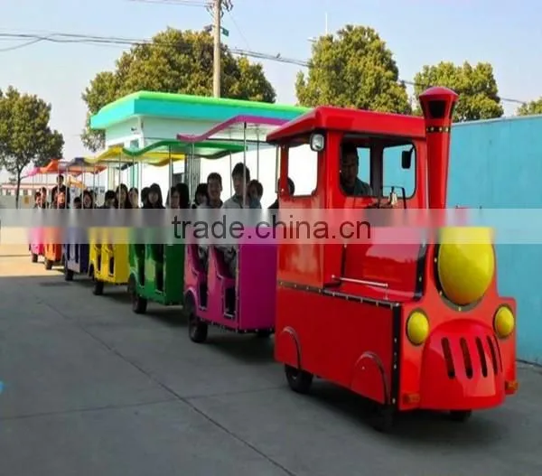 Amusement Equipment Kiddie Ride Theme Park trackless sightseeing train ride fairground ride for sale
