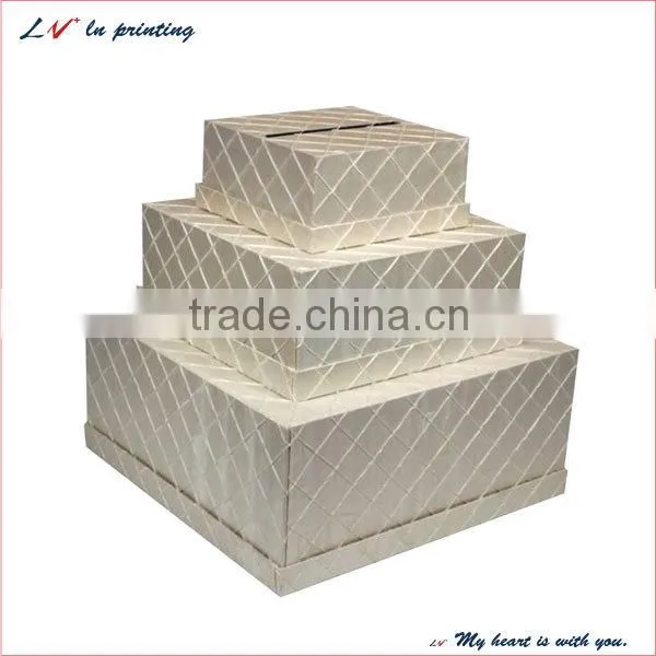 Custom printed wedding cake card box With professional production in shanghai