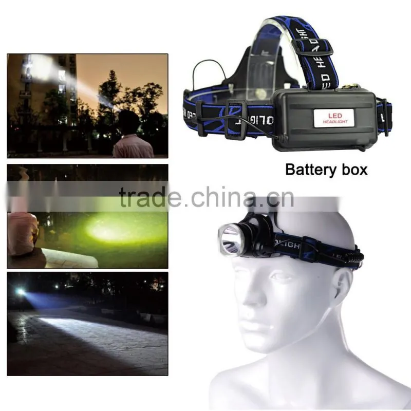 1800LM XM-L T6 LED Zoomable Headlight 3 Modes 18650 Bike Bicycle Flashlight Head Light Outdoor Camping
