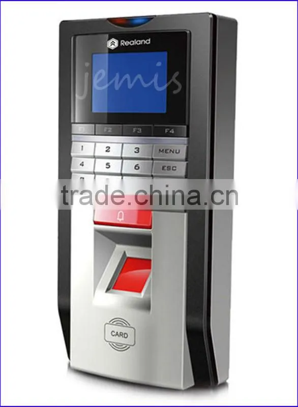 2.4'' B&W LCD Screen Realand Biometric RFID Access Control System Fingerprints With Wiegand 26/34 Input & Output