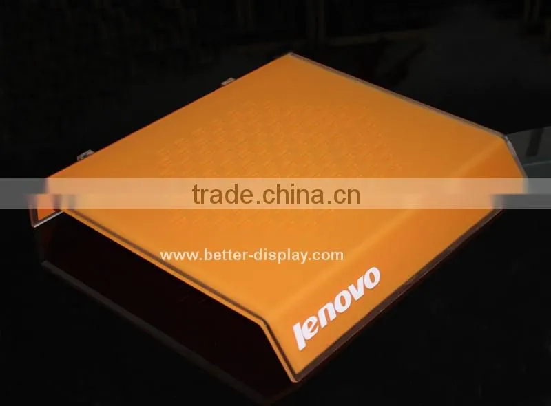 custom acrylic computer tablet floor stand