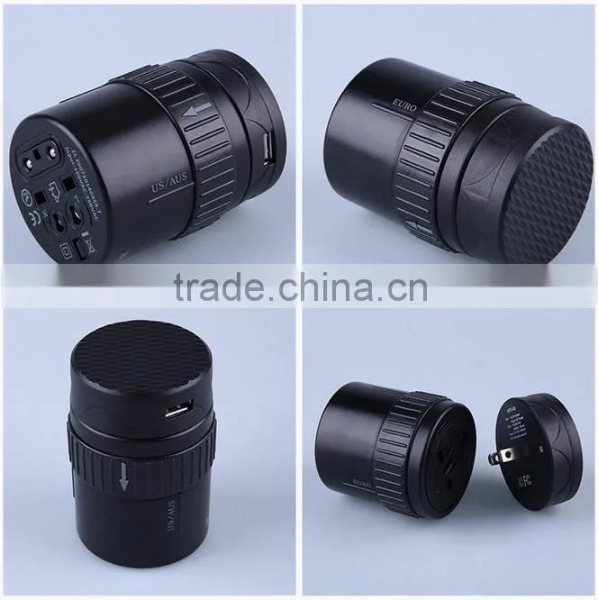 20116Kantravel patent universal travel adapter usb charger with case