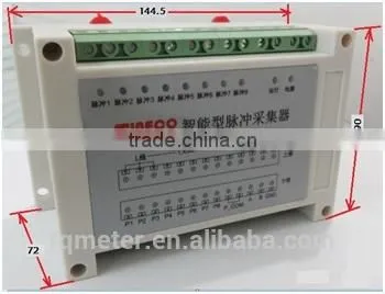 din rail smart pulse collector electrical energy collector electricity data collector