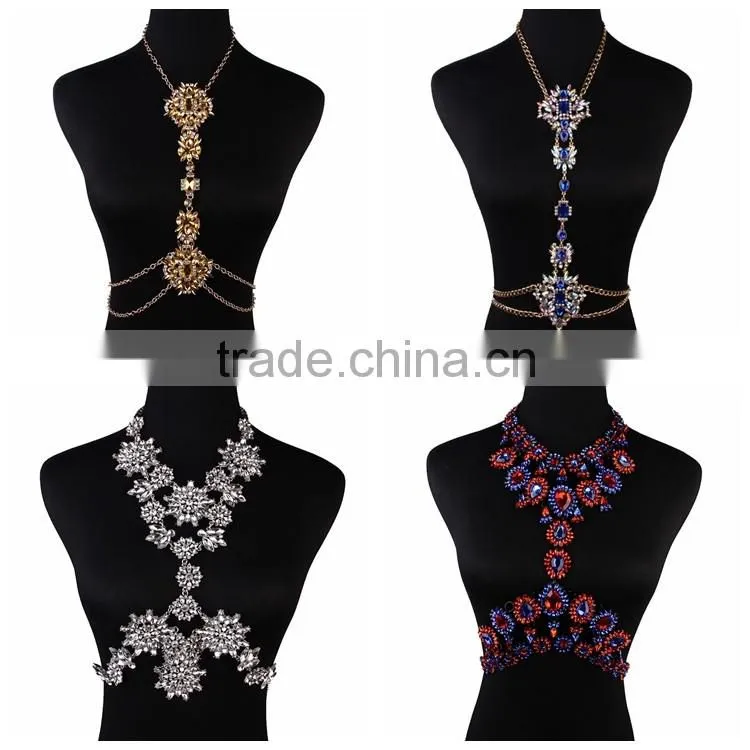 Crystal sexy waist belly chain body jewelry body chain