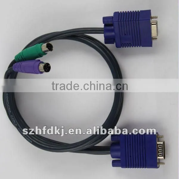 Standard SVGA/ VGA Cable M/F 1.5M Monitor Cable ferrites (Gold Plated)