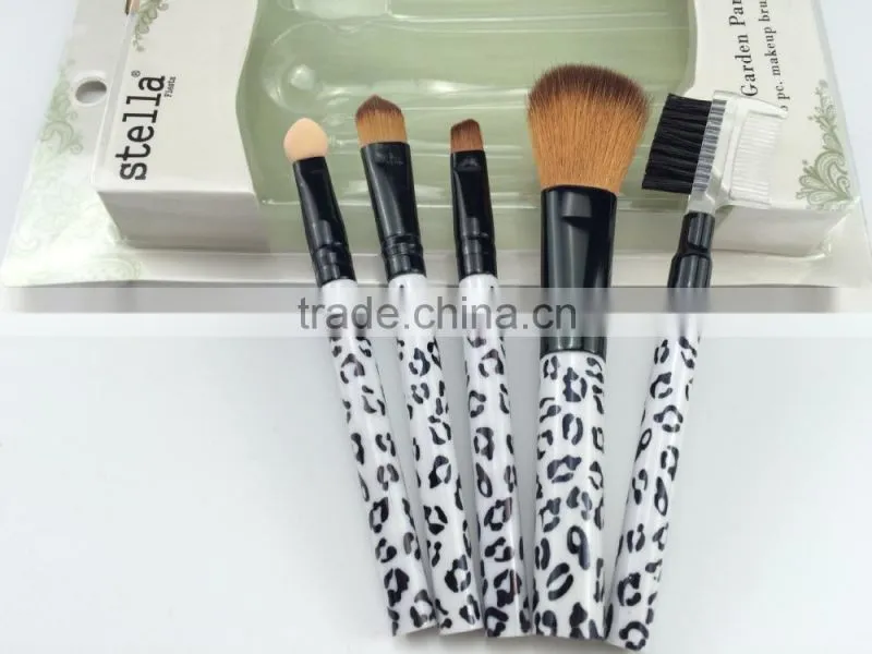 Attention! For girls 5pcs blister packing cheap makeup brush sets