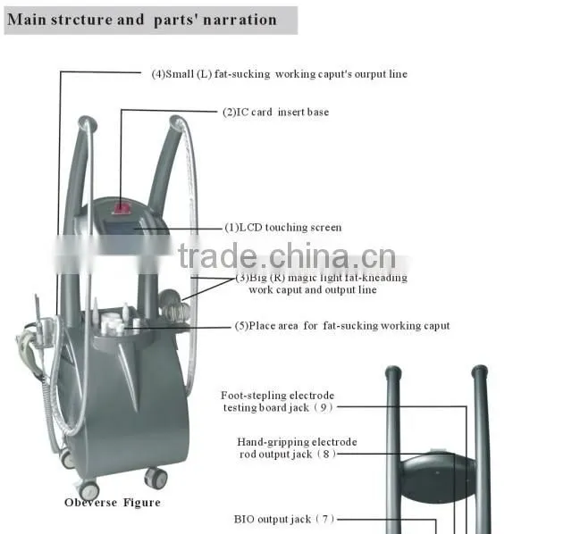 ultrasound/bio microcurrent handheld vacuum suction massage machine