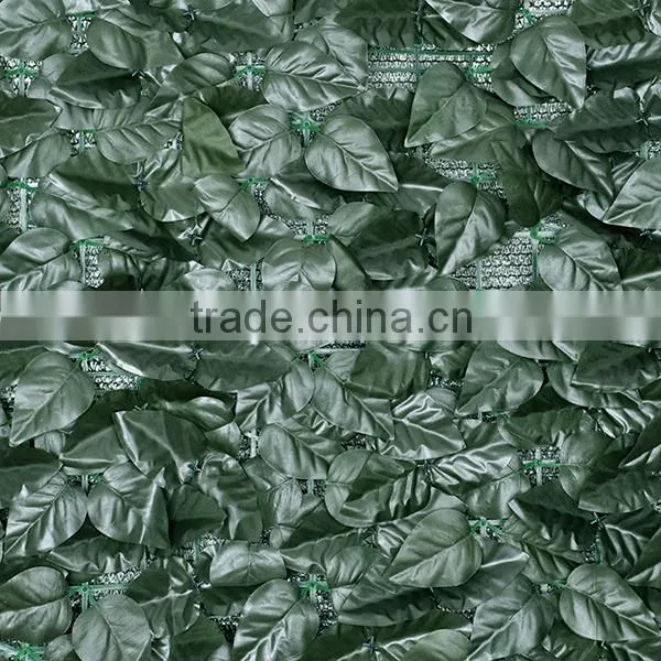 High shading capacity artificial green fence with shade net back