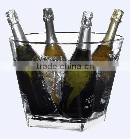 Acrylic champagne ice bucket, champagne cooler, wine chiller bucket