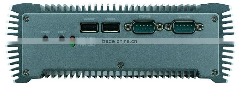 Onboard DDR3 4GB X86 Embedded Fanless Box PC Support Intel 1037U 1.8GHz dual-core CPU