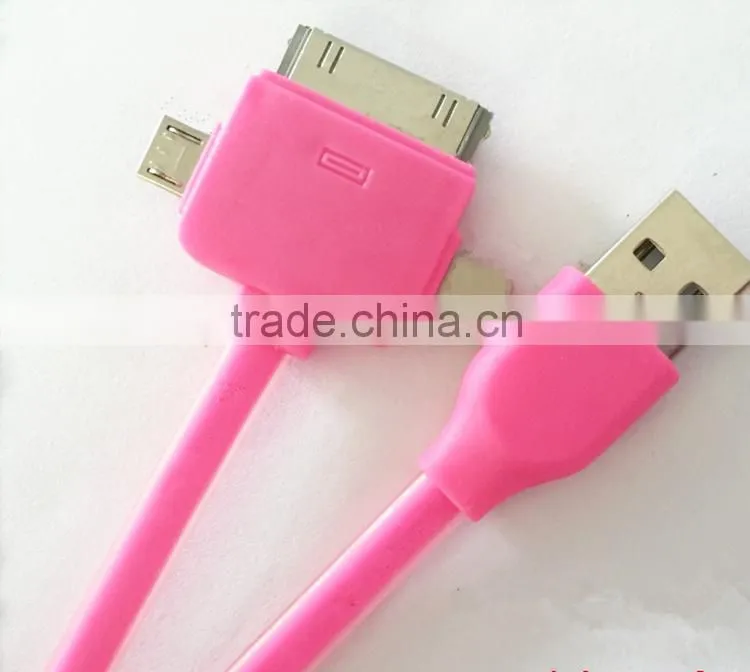 Multi function electric cable 3 in 1 USB power cable sync charger data cable