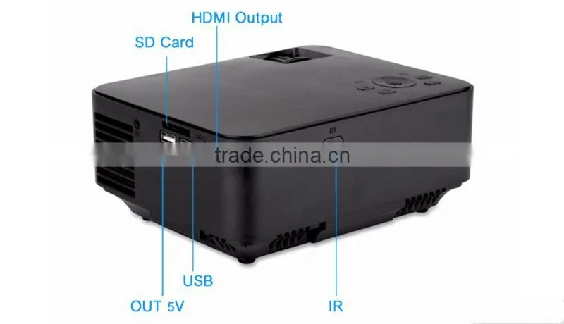 New arrival! PTP200C 2 in 1 LED Projector + TV BOX 2000 Lumens in Android WIFI Bluetooth Smart Beamer