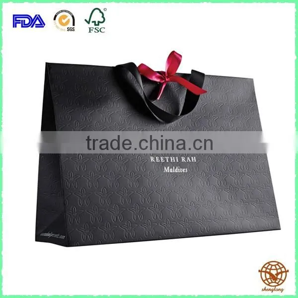 Luxury Custom Printed Shopping Paper Bag with Rope Handle
